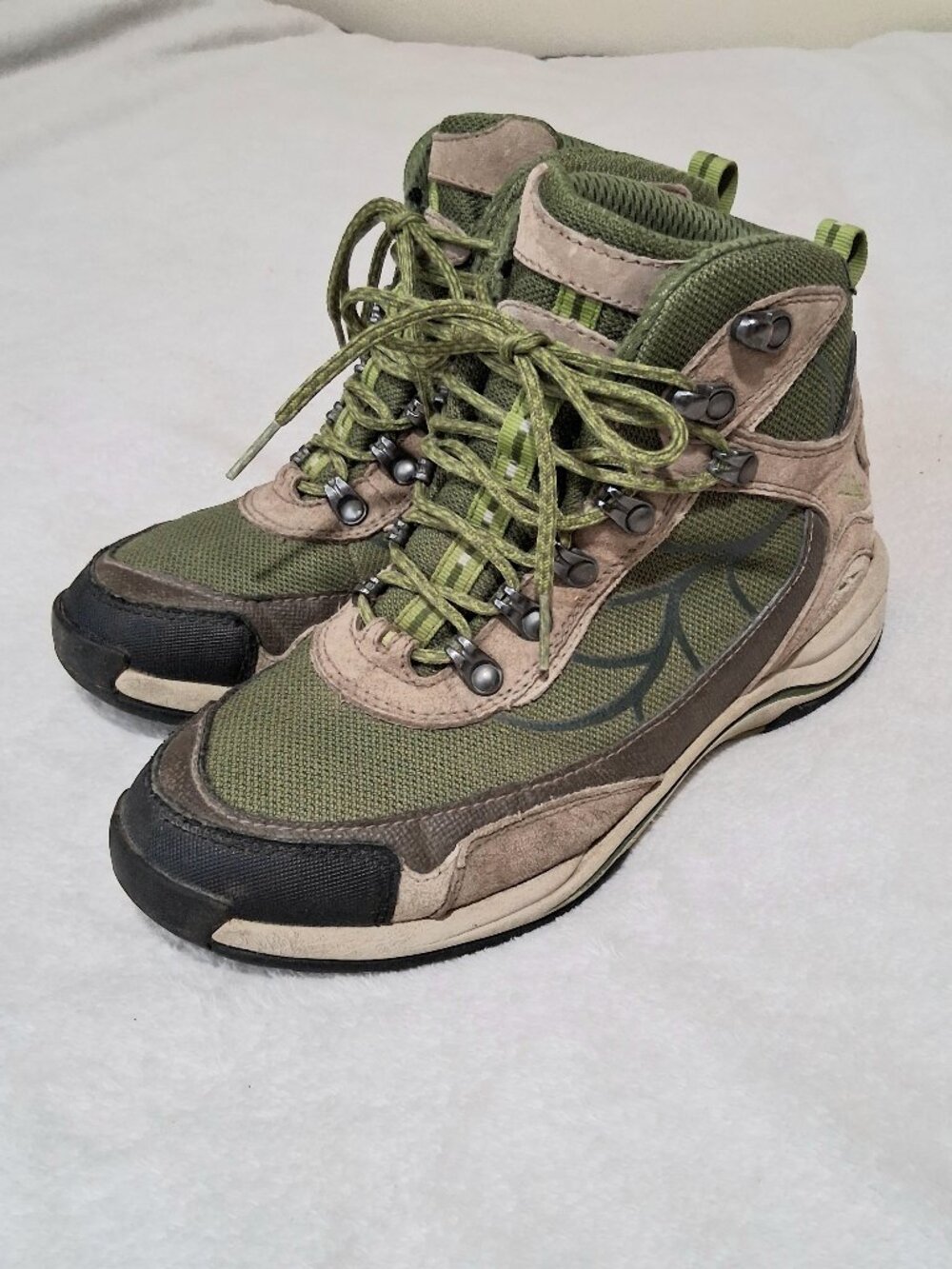 L.L.Bean TEK 2.5 Waterproof Hiking Boots Women’s 7.5 M Olive Tan 290375 Gorpcore